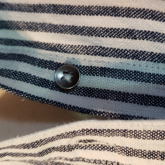 SPLENDID Sleeveless Button Front Striped Top Tunic XXL NWOT - Picture 4 of 12